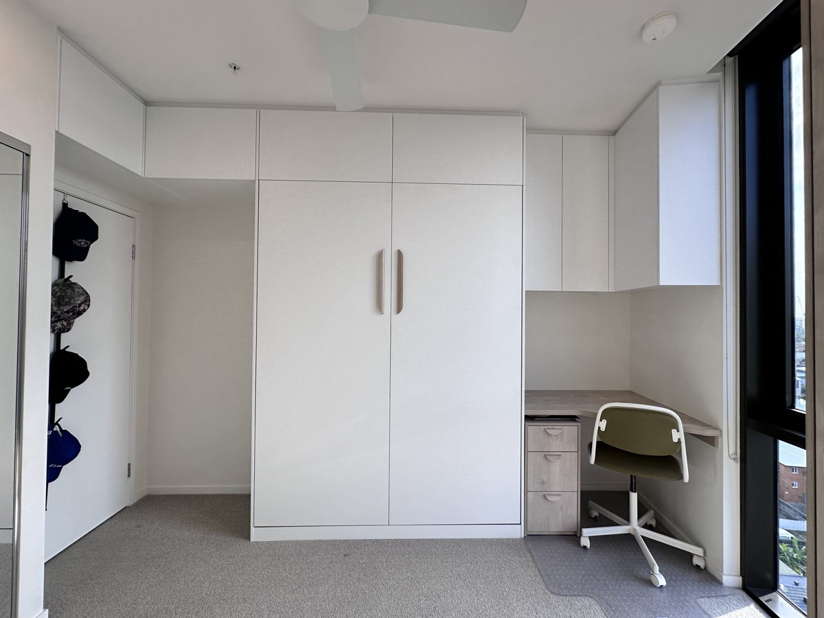 Wardrobe with a small study nook